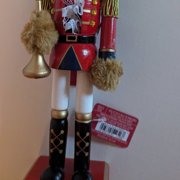 NWT 10" Teddy Bear Soldier Nutcracker Christmas Holiday Decor Michael's Ashland - Picture 9 of 12